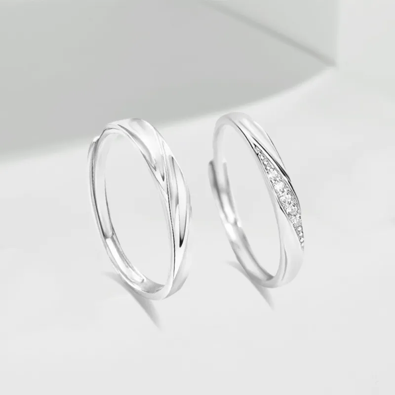 LUCA Sterling Silver Rings Unisex Anniversary Box For Girlfriend-1