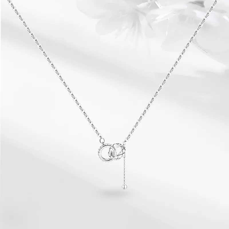 LUCA Zircon Necklaces Women's Couple Birthday Gift Confession Box For Girl-2