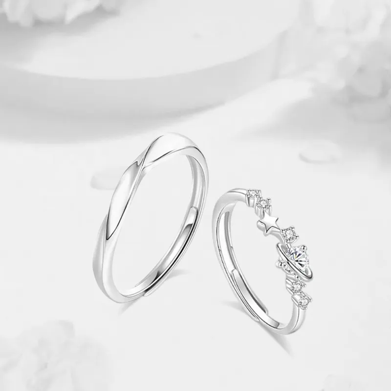 LUCA Sterling Silver Rings Unisex Anniversary Birthday Gift Gift Box-3