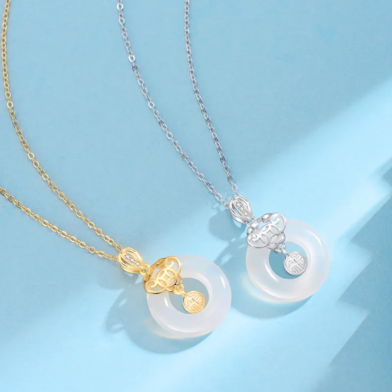 LUCA S925 Silver Necklaces Unisex-3