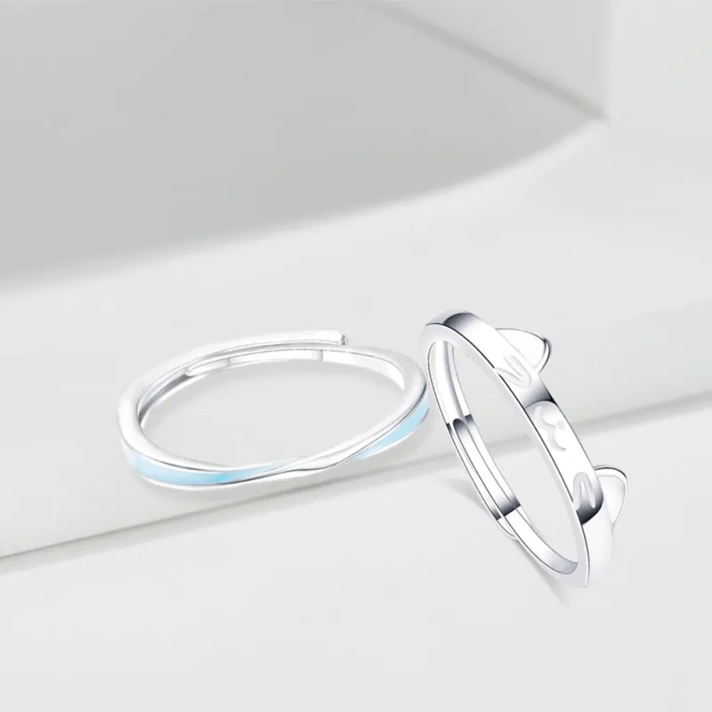LUCA Sterling Silver S999 Silver Rings Unisex-5