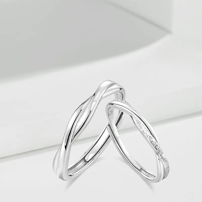 LUCA Sterling Silver Rings Unisex Silver, Girlfriend Gift-2