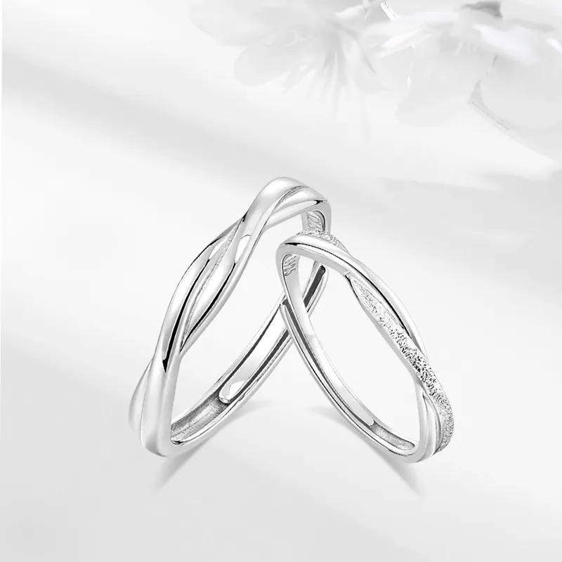 LUCA Sterling Silver Rings Unisex Silver, Girlfriend Gift-4
