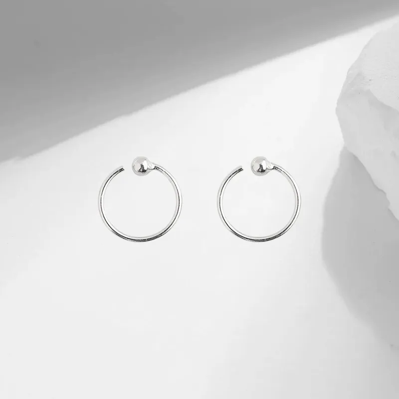 LUCA Sterling Silver Earrings Unisex-2