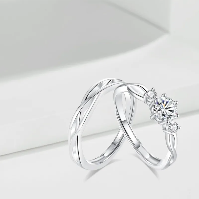LUCA Sterling Silver Rings Unisex Anniversary Box Anniversary Year-2