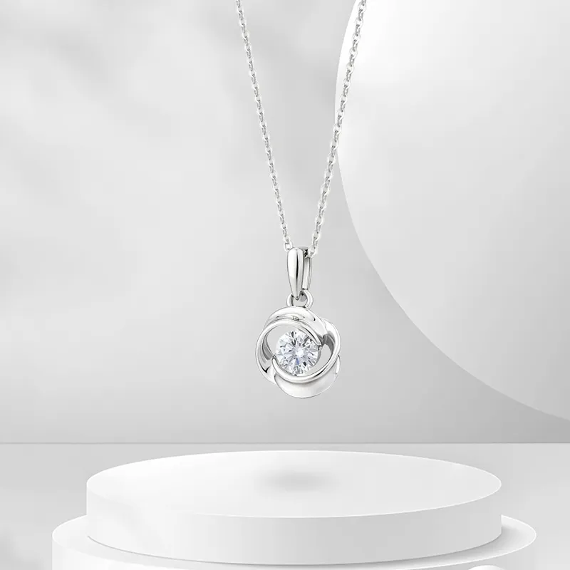 LUCA Sterling Silver S999 Silver Necklaces Women's-5
