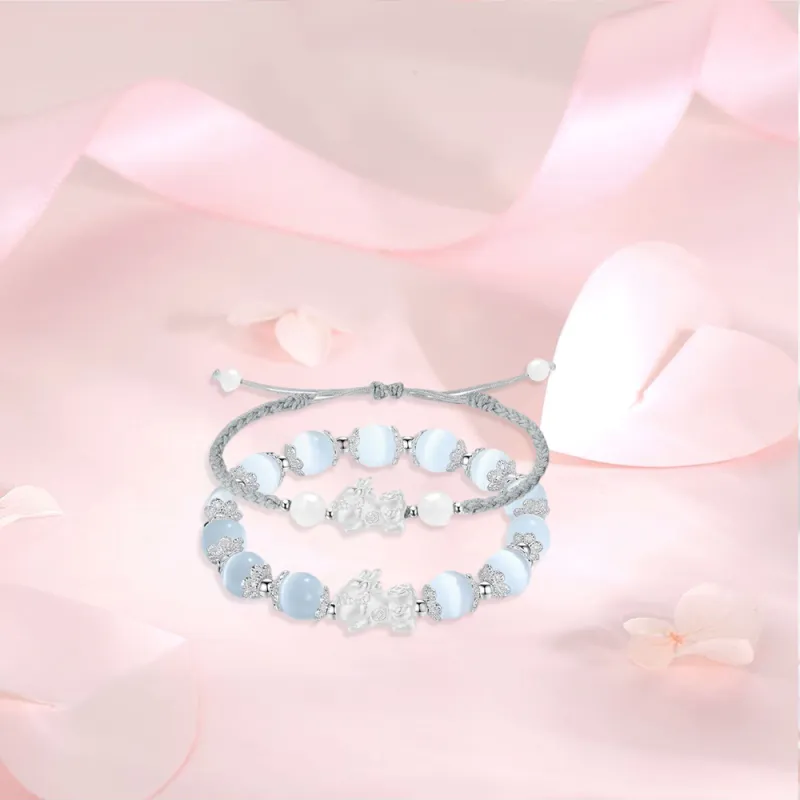 LUCA Sterling Silver Bracelets Unisex-3