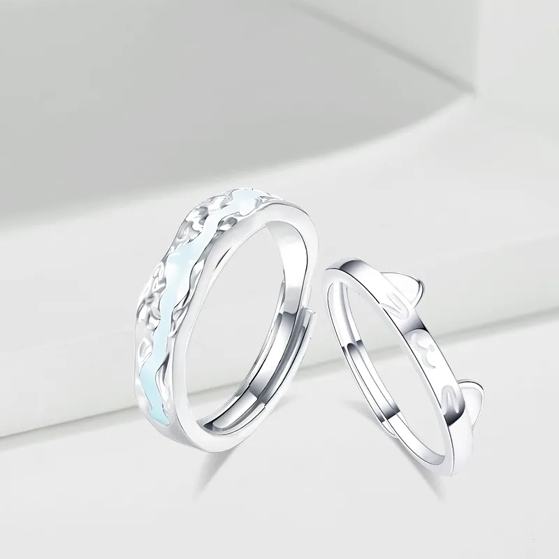 LUCA Sterling Silver Rings Unisex Birthday Confession Gift-1