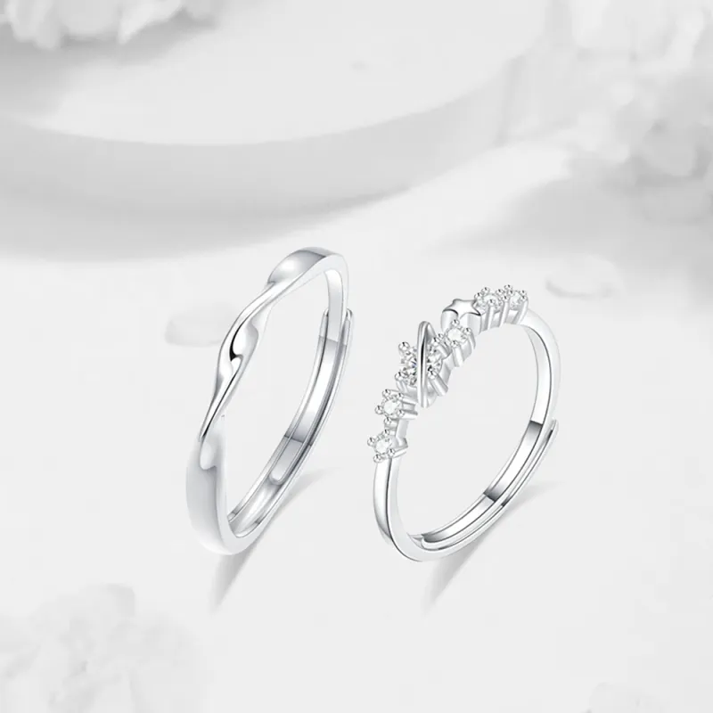 LUCA Sterling Silver Rings Unisex-6