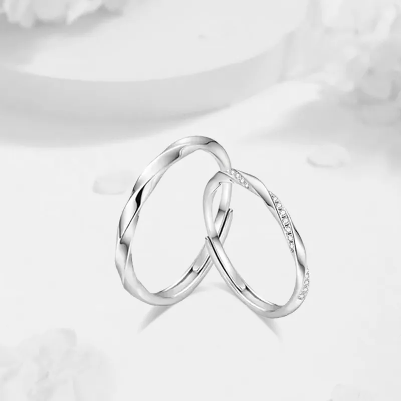LUCA Sterling Silver Rings Unisex Box-6