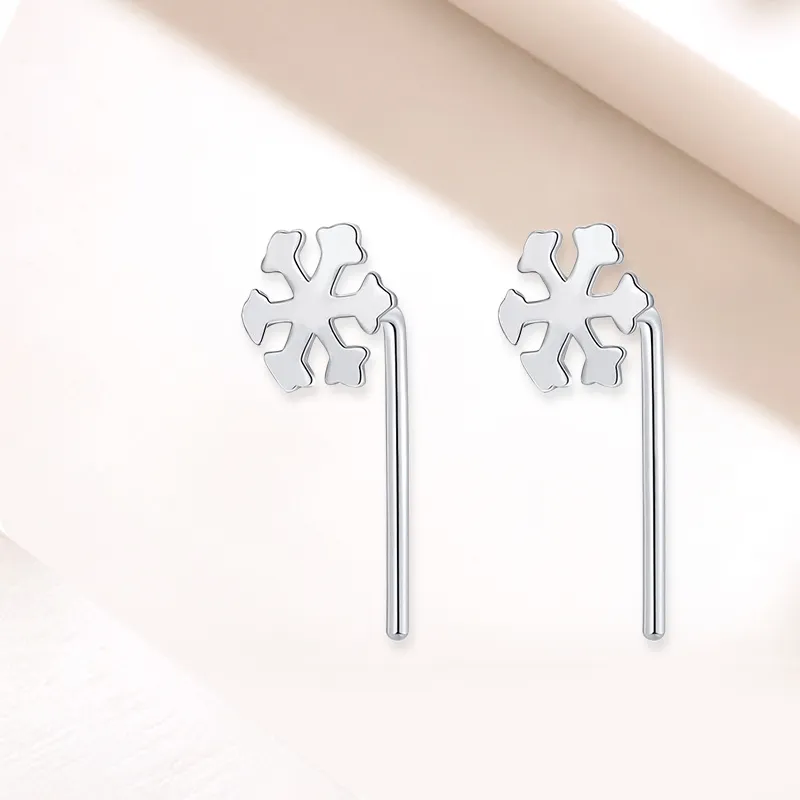 LUCA Sterling Silver Stud Earrings Women's-4