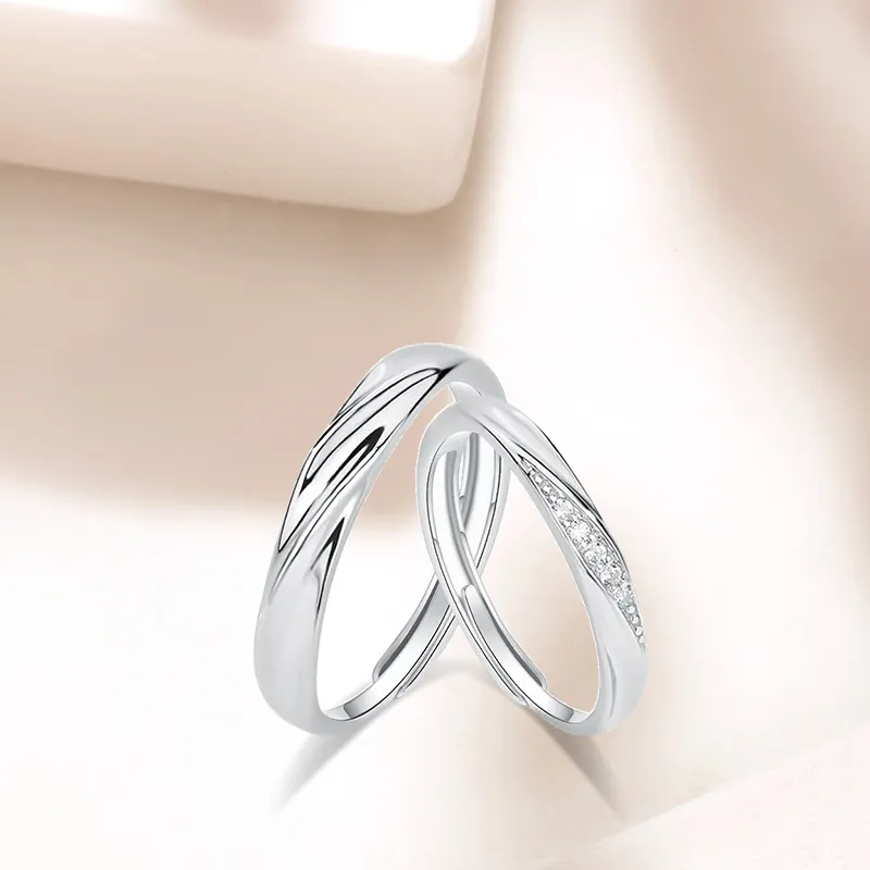 LUCA Sterling Silver Rings Unisex Anniversary Gift #Sweet Love Confession-4