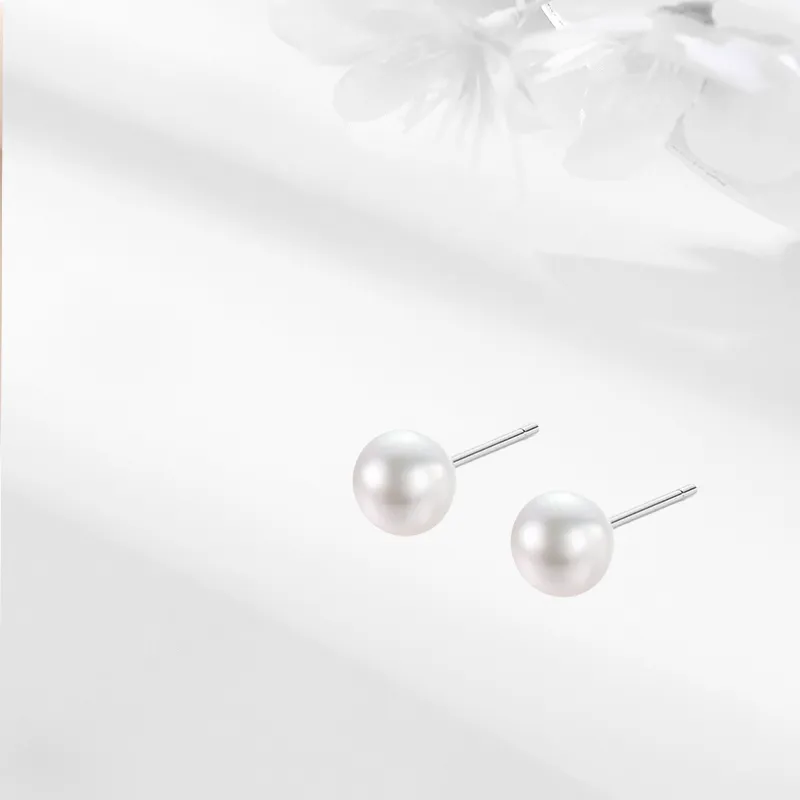 LUCA 999 Fine Silver Stud Earrings Women's-3