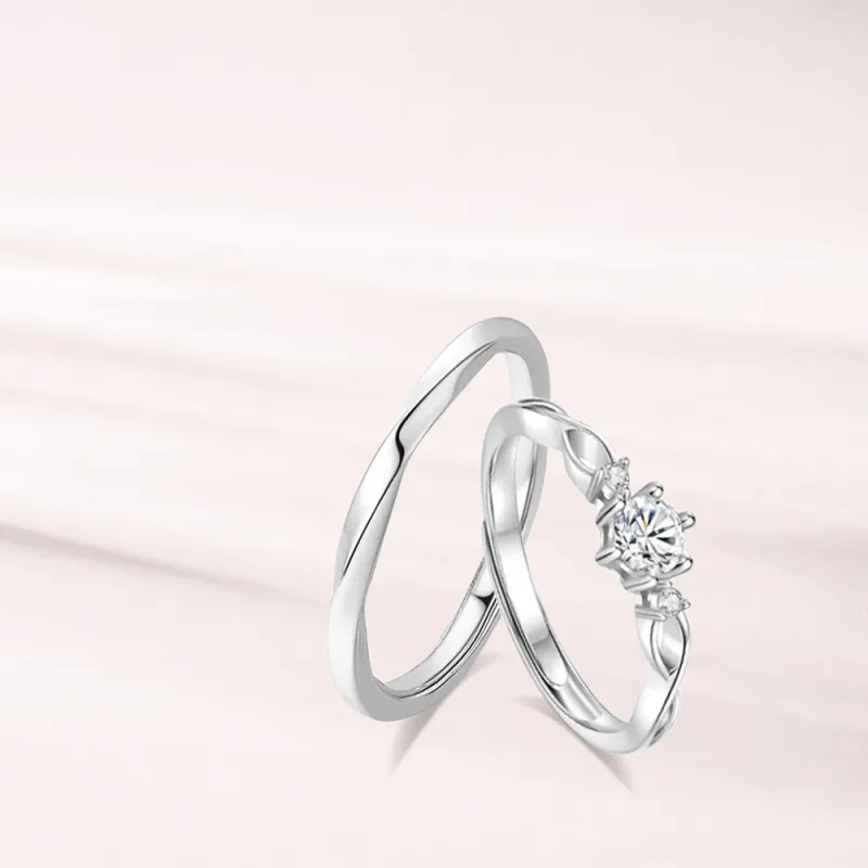 LUCA Sterling Silver Rings Unisex Silver Box-1