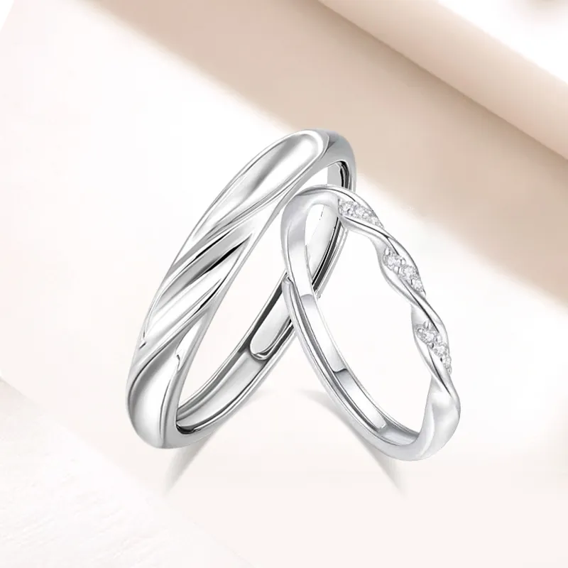 LUCA Sterling Silver Rings Unisex Silver Box-1