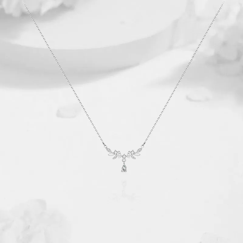 Mr. Shang S999 Fine Silver Wheat Niche Refined Premium Girls' Necklace Women's-4