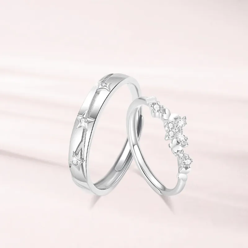 LUCA Sterling Silver Rings Unisex Anniversary Gift, Refined Love-4