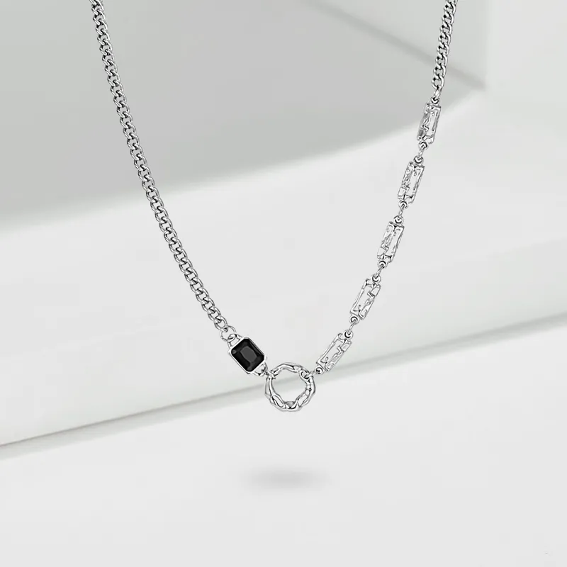 LUCA Zircon Necklaces Unisex Heartbeat Love Confession-1