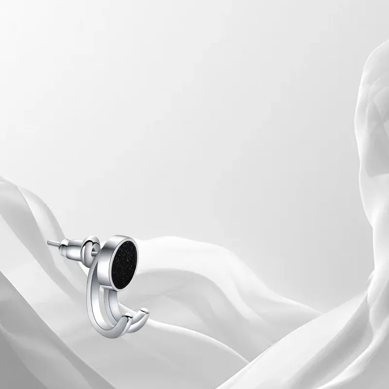 LUCA Titanium Steel Stud Earrings Unisex-3