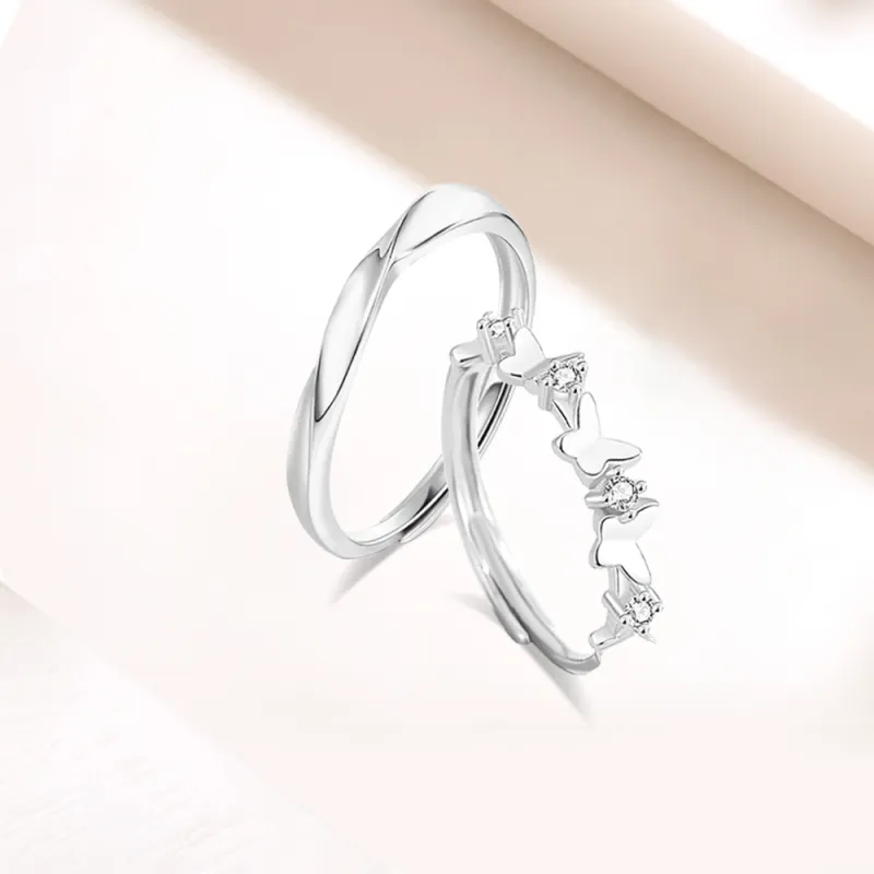 LUCA Sterling Silver Rings Unisex Anniversary Birthday Anniversary Box-5