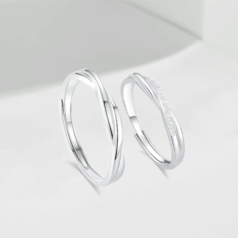 LUCA Sterling Silver Rings Unisex #Sweet Love # Gift Box Set-3