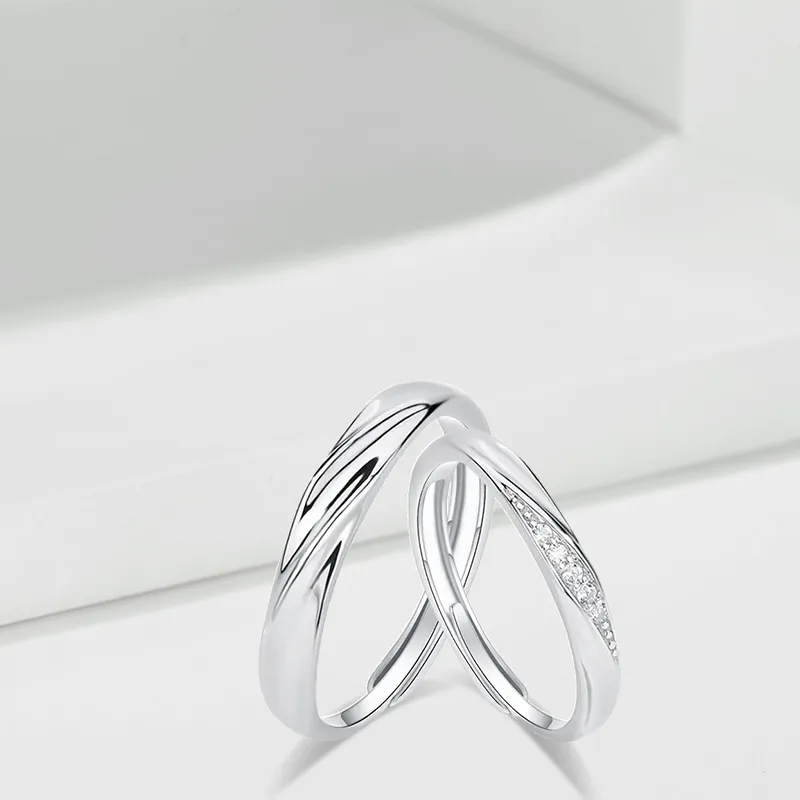 LUCA Sterling Silver Rings Unisex Anniversary Gift #Sweet Love Confession-1
