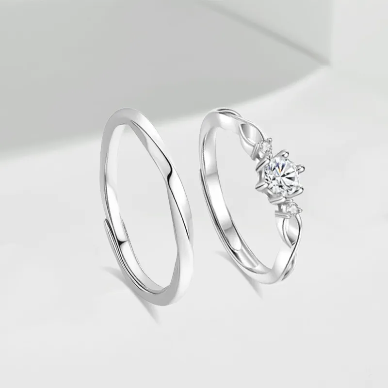 LUCA Sterling Silver Rings Unisex Silver Box-2
