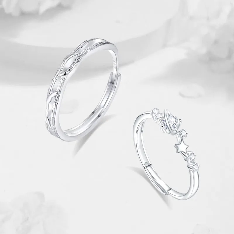 LUCA Sterling Silver Rings Unisex-6