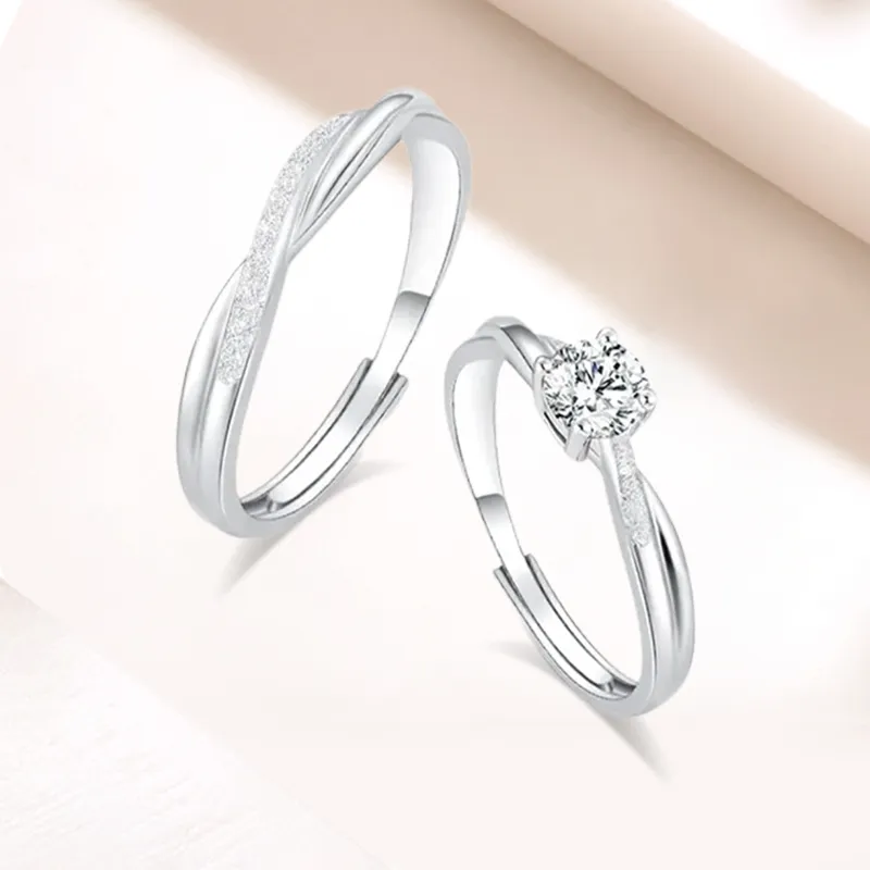 LUCA Sterling Silver Rings Unisex Box # Sweet Love Confession-3
