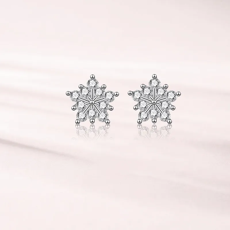 LUCA 925 Sterling Silver Stud Earrings Women's-7