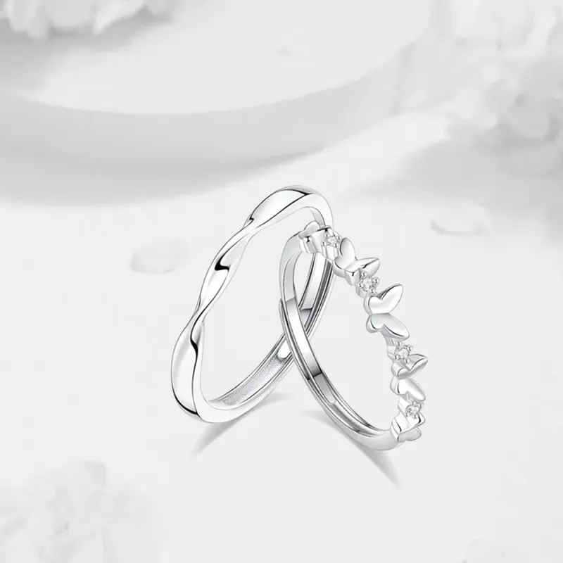 LUCA Sterling Silver Rings Unisex #Sweet Love Gift Box Set-3