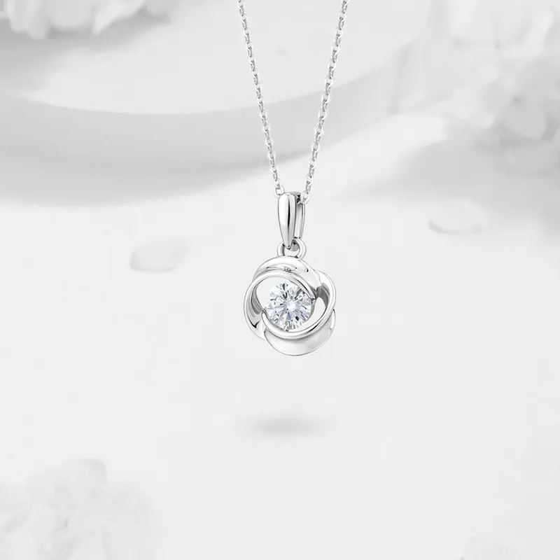 LUCA Sterling Silver S999 Silver Necklaces Women's-4