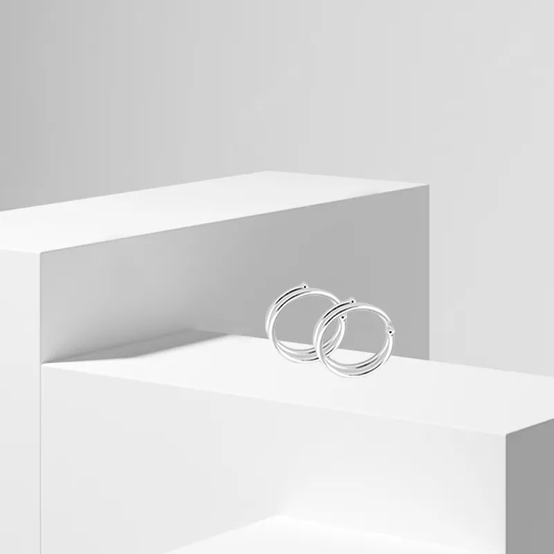 LUCA 999 Fine Silver Earrings Unisex-2