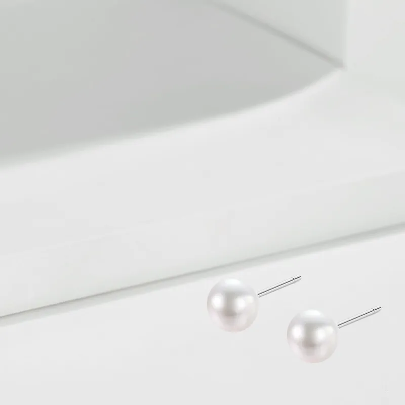 LUCA 999 Fine Silver Stud Earrings Women's-5