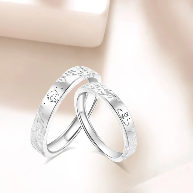 LUCA Sterling Silver Rings Unisex Silver Anniversary Confession-4