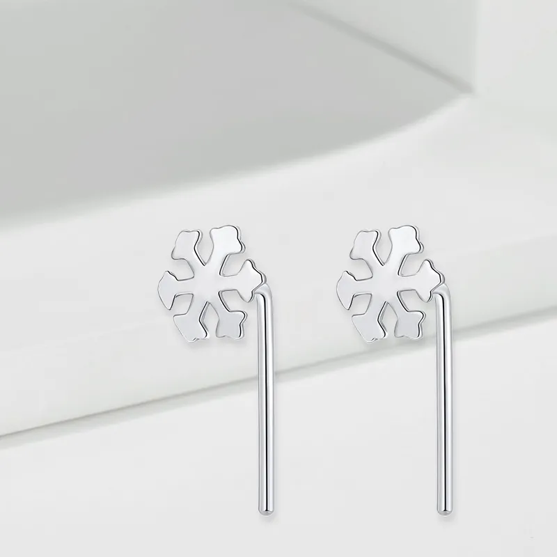 LUCA Sterling Silver Stud Earrings Women's-2