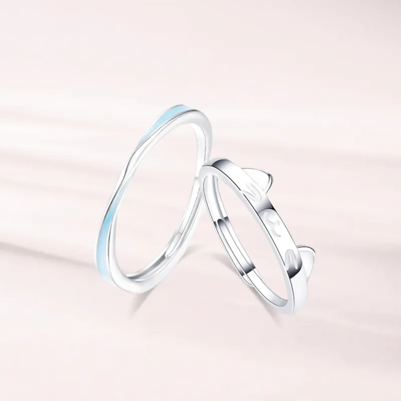 LUCA Sterling Silver S999 Silver Rings Unisex-2