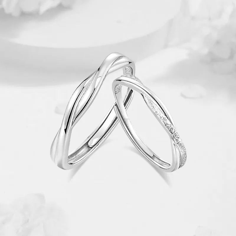 LUCA Sterling Silver Rings Unisex Silver, Girlfriend Gift-1