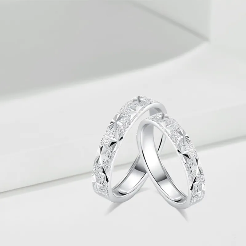 LUCA Sterling Silver Rings Unisex Anniversary Box Anniversary Year-4