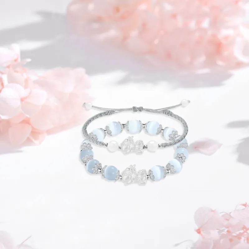 LUCA Sterling Silver Bracelets Unisex-4