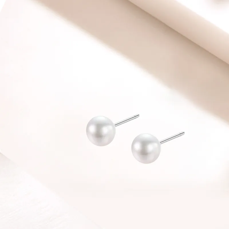 LUCA 999 Fine Silver Stud Earrings Women's-1