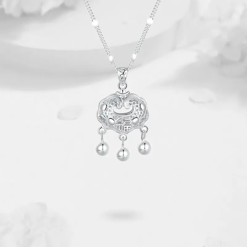 LUCA Sterling Silver Necklaces Women's-3