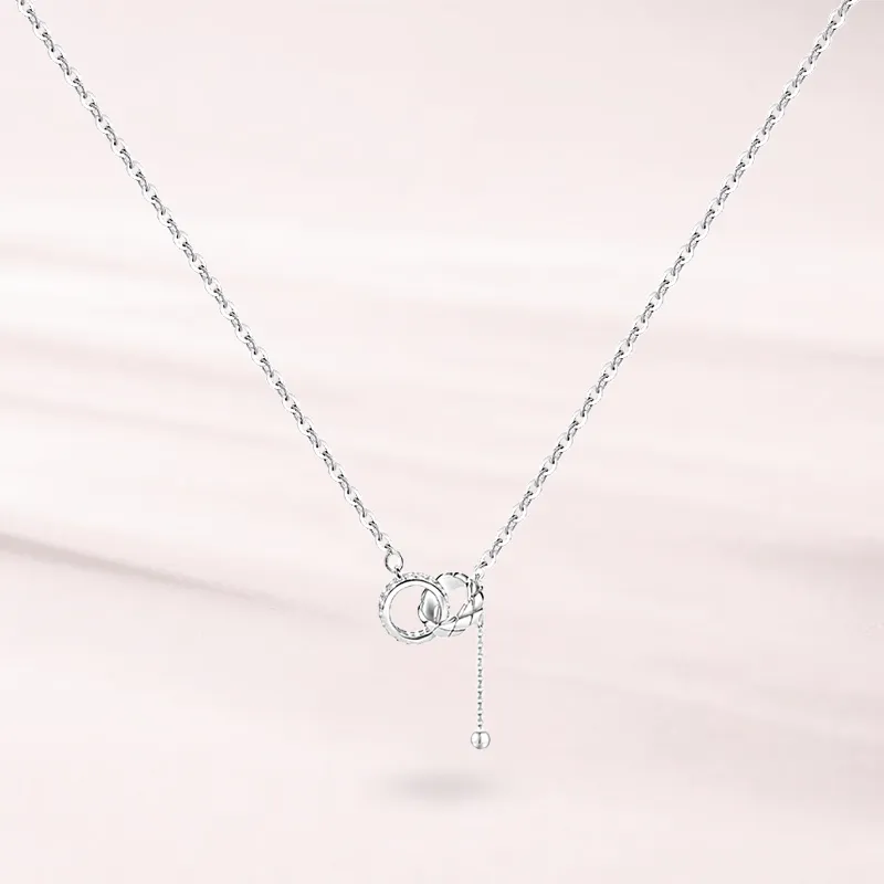 LUCA Zircon Necklaces Women's Couple Birthday Gift Confession Box For Girl-3