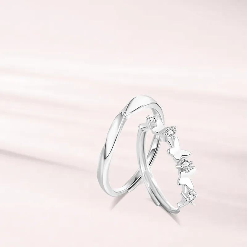 LUCA Sterling Silver Rings Unisex Anniversary Birthday Anniversary Box-1