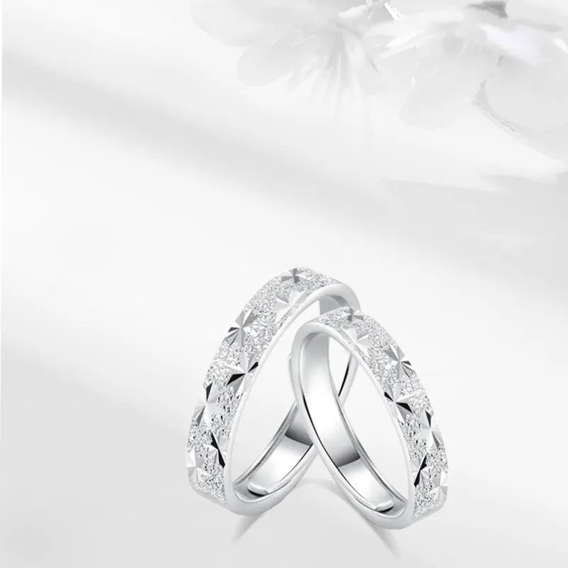 LUCA Sterling Silver Rings Unisex Anniversary Box Anniversary Year-6