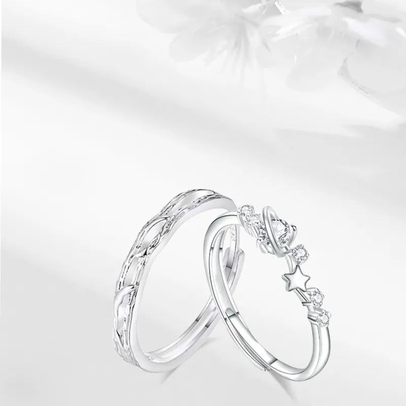 LUCA Sterling Silver Rings Unisex Box Anniversary #Sweet Love Confession-5