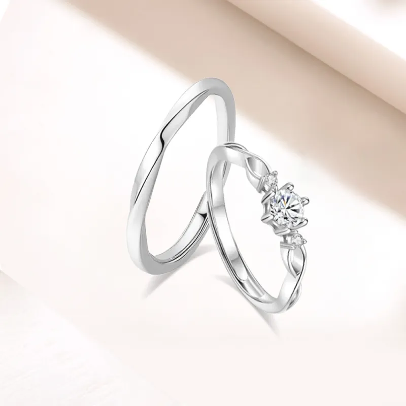 LUCA Sterling Silver Rings Unisex Silver Box-4