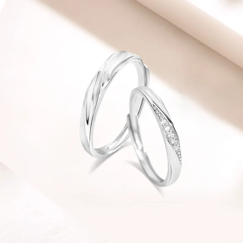 LUCA Sterling Silver Rings Unisex Anniversary Box For Girlfriend-2