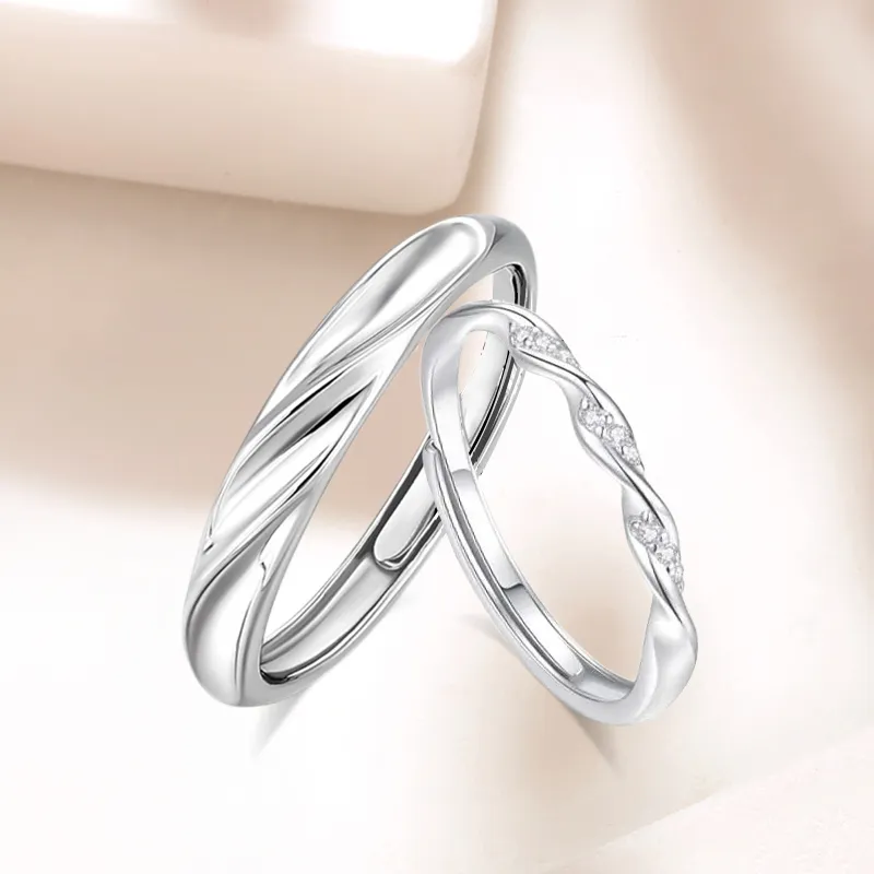 LUCA Sterling Silver Rings Unisex Silver Box-3