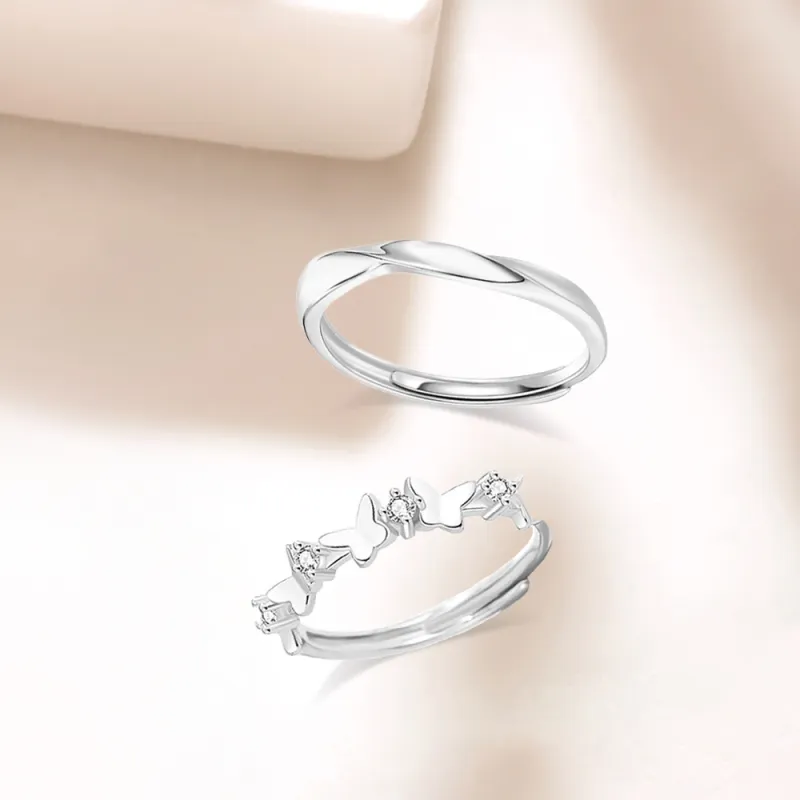 LUCA Sterling Silver Rings Unisex Anniversary Birthday Anniversary Box-6